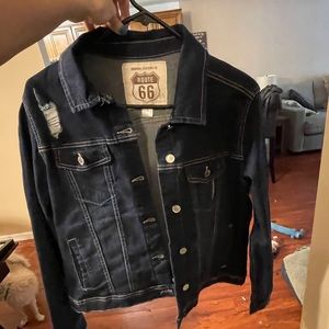 Denim jean jacket- size large